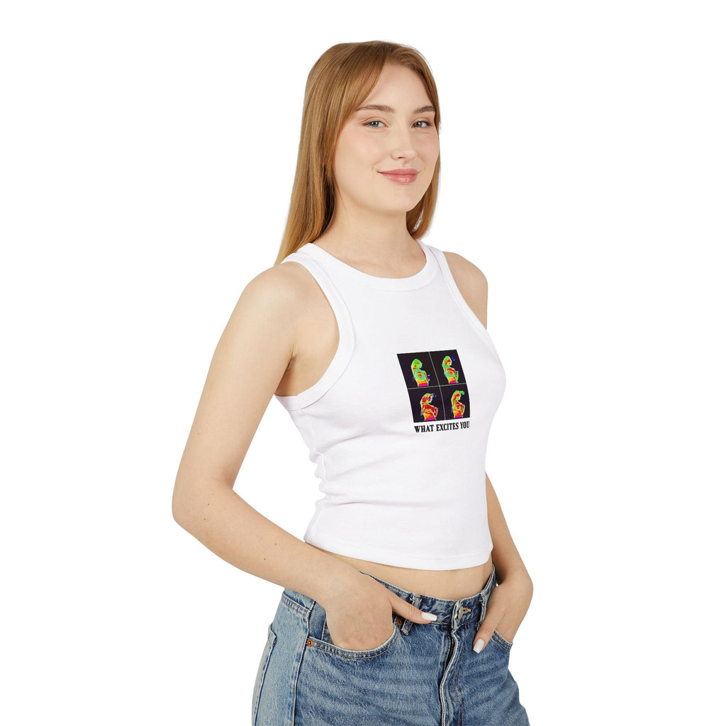 Graphic Cropped Tank Top