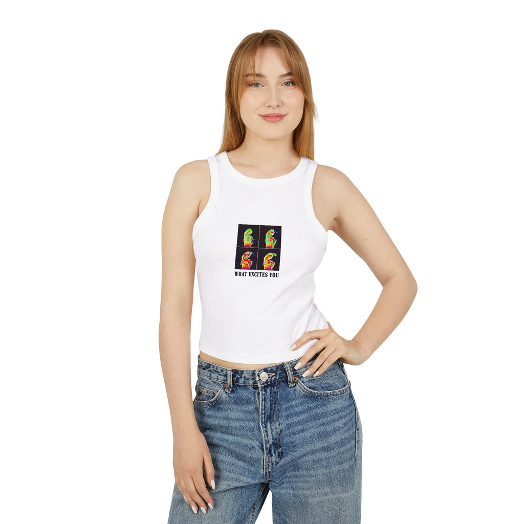 Graphic Cropped Tank Top
